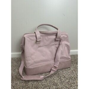 BEIS The Weekender Bag in Atlas Pink w/Convertible Bottom